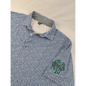 AndersonOrd Mens Performance Golf Polo Shirt AOP The Willow Golf Mens Small Blue